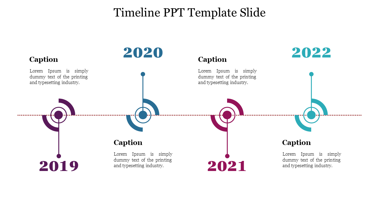 Ready To Use Timeline PPT Template Slide For Presentation